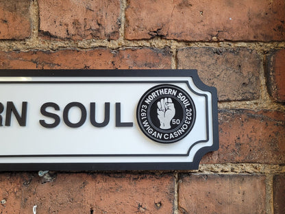 Northern Soul 50th Anniversary Street Sign