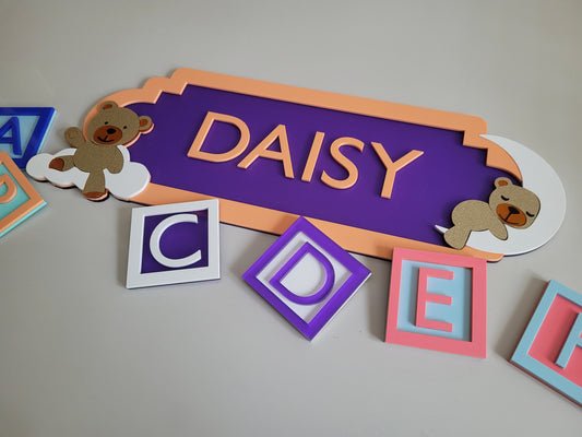 Personalised Nursery / Children's Bedroom Door Sign