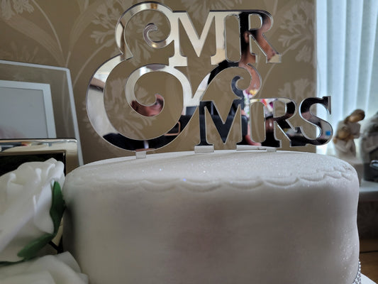 Acrylic Wedding Cake Topper