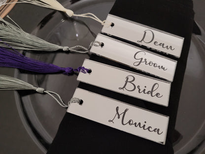 Personalised Acrylic Name Place Cards