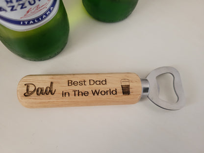 Personalised Fathers Day Bottle Opener