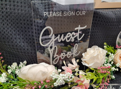 Personalised Acrylic Guestbook Sign