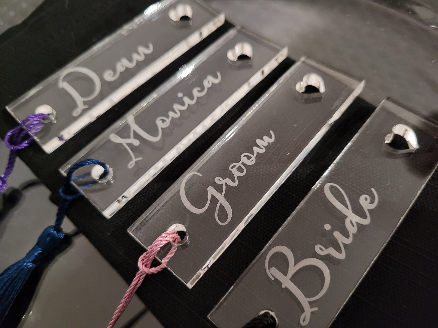 Personalised Acrylic Name Place Cards