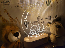 Load image into Gallery viewer, Personalised Elephant Night Light
