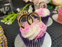Load image into Gallery viewer, Personalised Wedding Cupcake Toppers
