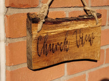 Load image into Gallery viewer, Personalised rustic oak sign
