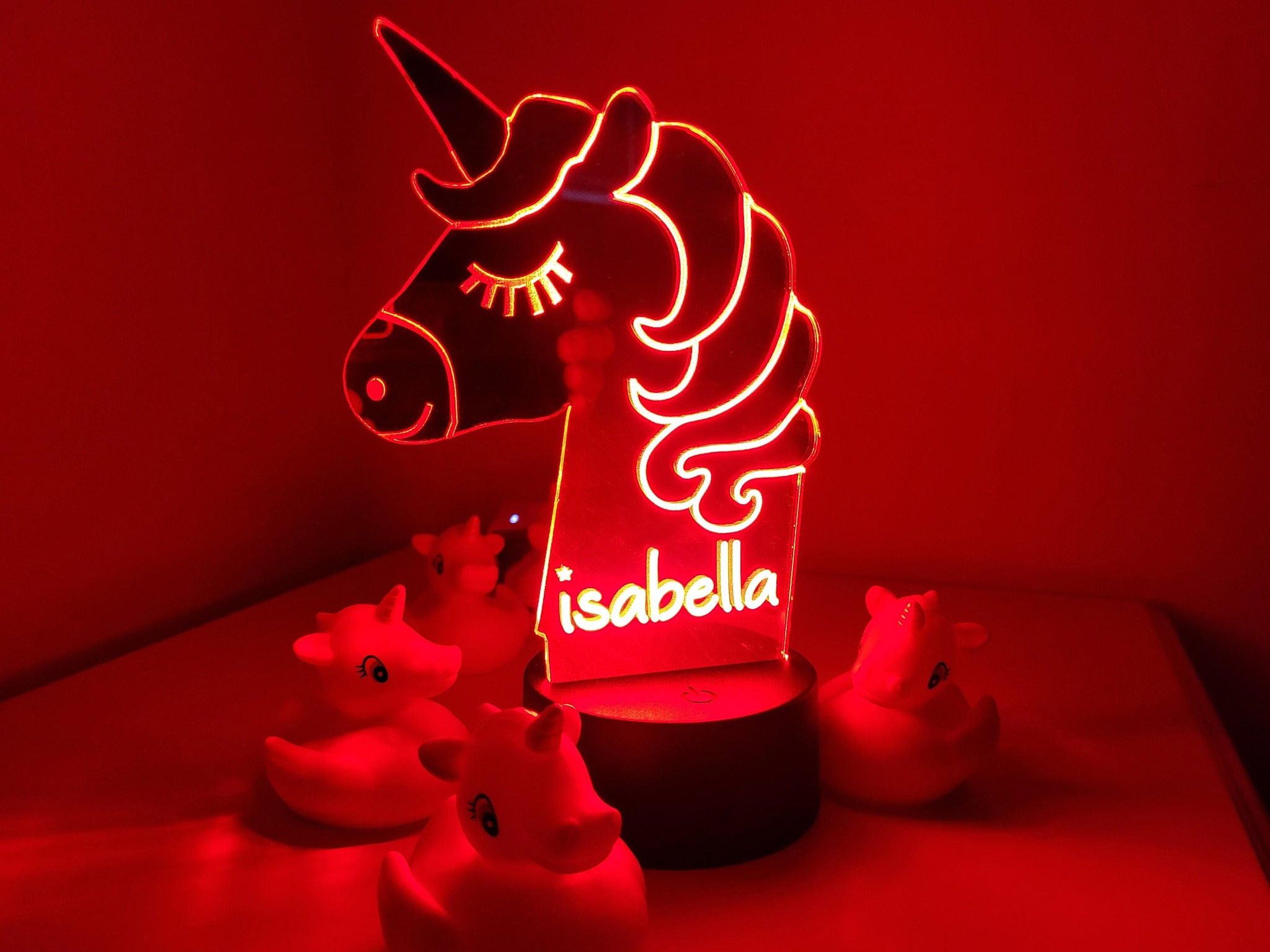 Unicorn lamp deals with name