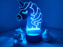 Load image into Gallery viewer, Personalised Unicorn Night Light
